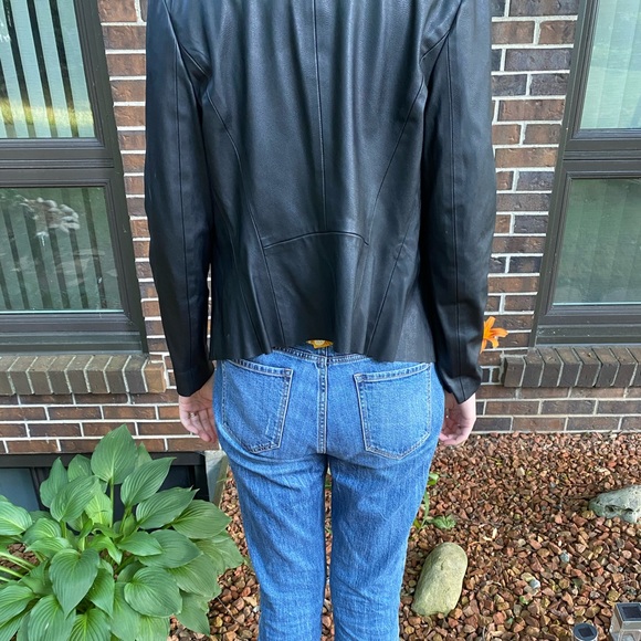 🧥 Fluted Faux Leather Jacket 💕 3 items for $20💕 - Picture 3 of 4